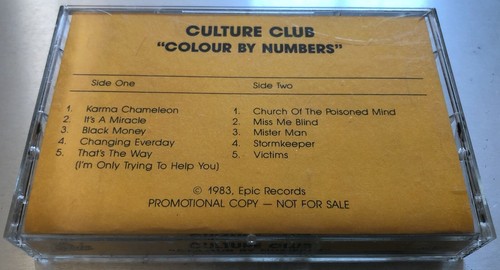 CULTURE CLUB Colour By Numbers *RARE USA PROMO ONLY CASSETTE EPIC MASTER DIGITAL - Picture 7 of 7