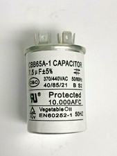 7.5 MFD uF Dual Run Capacitor 370 440 vac Volts AC Motor HVAC 7.5 uf