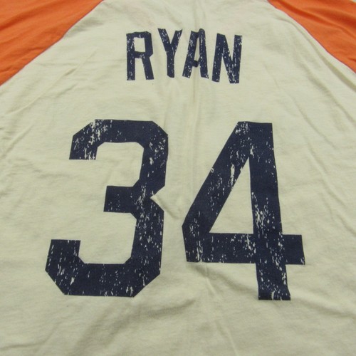 Houston Astro Polo Shirt Mens Extra Large Beige Orange MLB Raglan Nolan Ryan - 第 9/16 張圖片