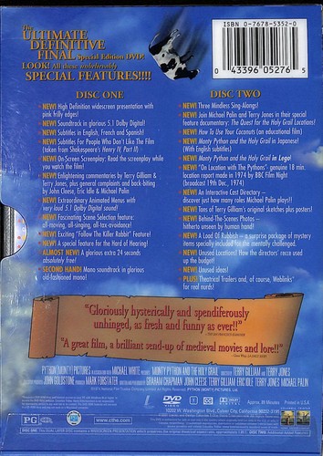 Monty Python and the Holy Grail (Special Edition) 2-DVD Set **Near Mint** NM - Picture 2 of 6