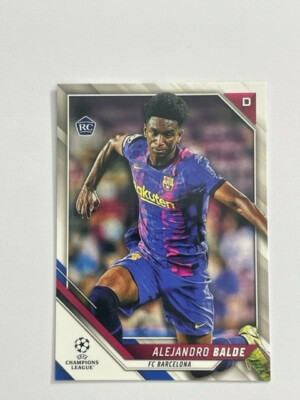 Topps Champions League Soccer Flagship 2021/22 Barcelona Alejandro Balde RC