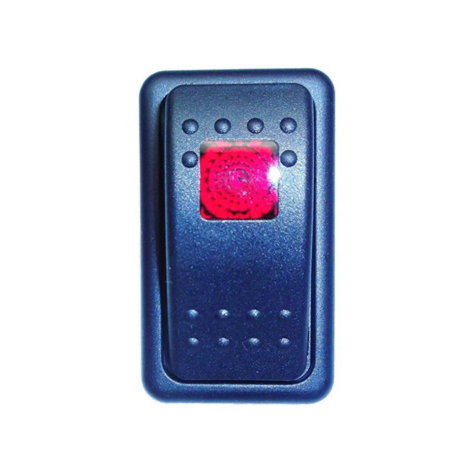 5 X KFZ Wasserdicht 12V 20A Wippschalter Kippschalter Beleuchtet 4P Rot - Bild 3 von 4