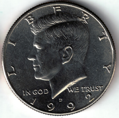 USA - 1992D - Kennedy ½ $ - Bald Eagle Version #2 - Crisp! - #20559
