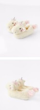 Image of GORGEOUS GIRLS ACCESSORIZE PLUSH UNICORN SLIPPERS SIZE 8.5-10 NEW WITH TAGS