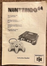 Nintendo 64 Console Instruction Booklet NUS-S-HB-USA-1