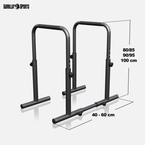 GORILLA SPORTS® Dip Barren Push Up Station Paralletes Calisthenics Equipment - Bild 5 von 12