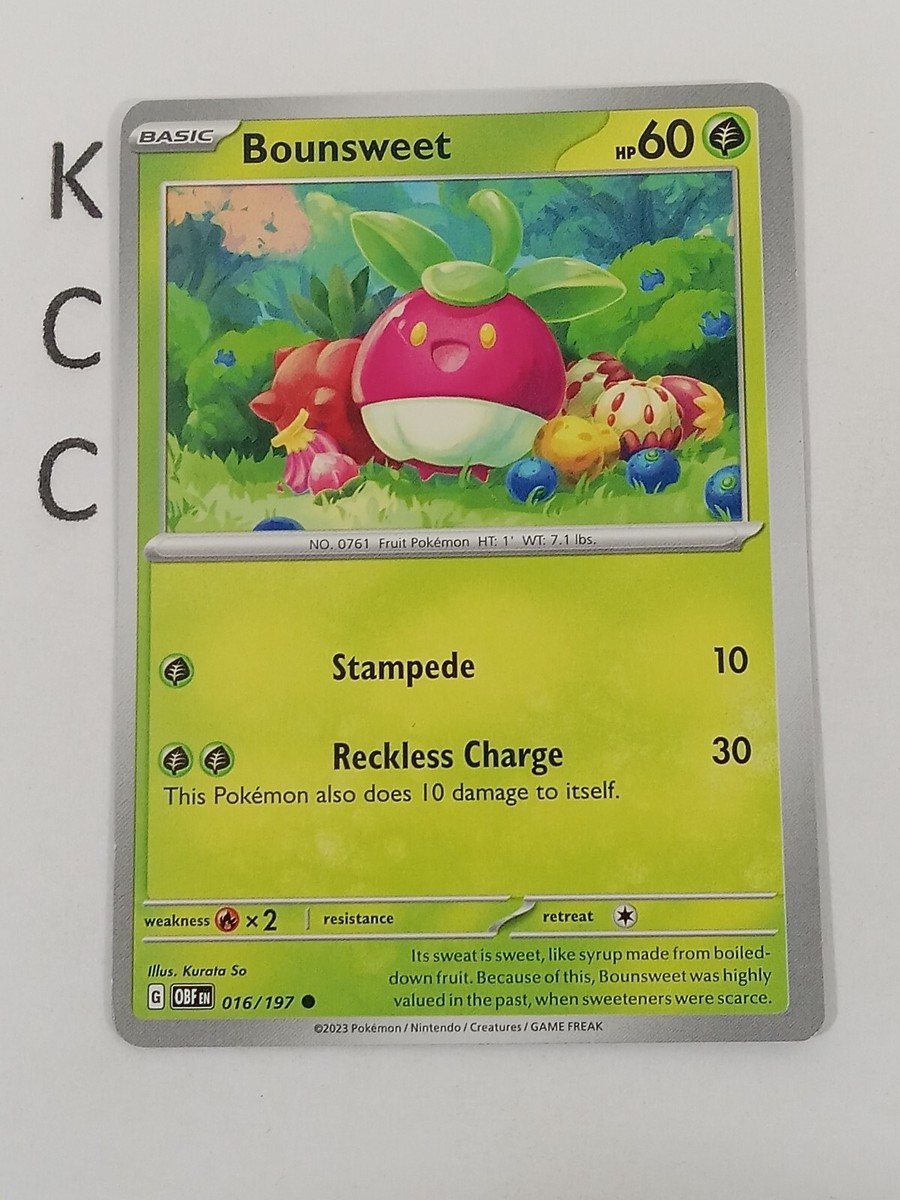 bounsweet pokemon card value Darkness Ablaze 014/189 Reverse Holo Reverse Holo Bounsweet Price & Card Details