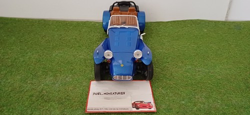 LOTUS CATERHAM SUPER 7 SEVEN 1957-1973 cabriolet ouvert op bleu métal 1/18 ANSON - Imagen 5 de 8
