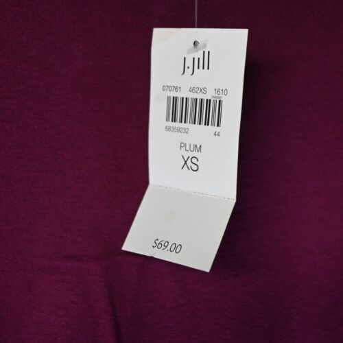 NEU J.Jill XS Pflaume Lila Wearever Collection L/S Bluse Top Shirt - Bild 5 von 6