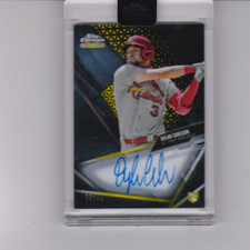 2021 Topps Chrome Black CBA-DCA Dylan Carlson Gold RC On Card  Auto 09/50