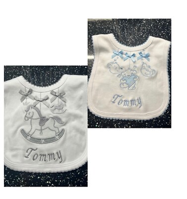 Personalisierte Lätzchen Romany Spanisch Baby Jungen x 2 *Geschenk*