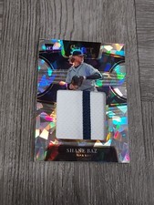 SHANE BAZ 2022 SELECT BASEBALL CRACKED ICE PATCH ROOKIE CARD. #6/25.RAYS.