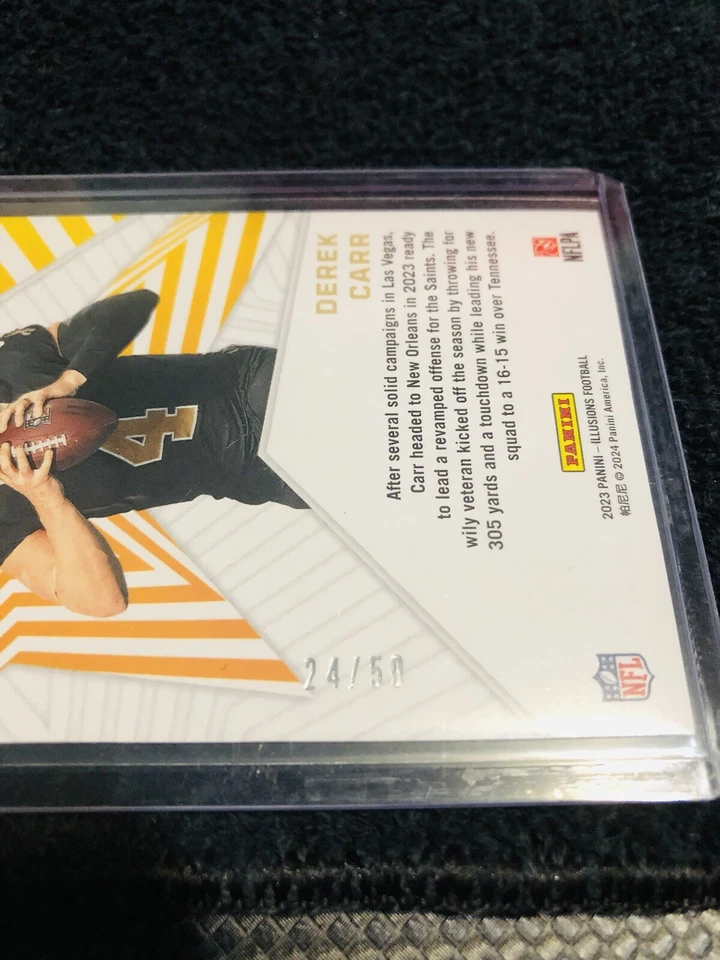 2023 Panini Illusions - Shining Stars Black #6 Derek Carr /50 - Image 3 of 3