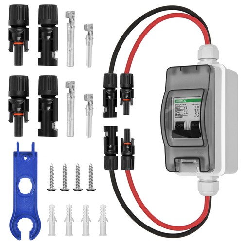 Solar Umschalter leitungsschutzschalter 2 Polig Satz Mit PV Solarstecker IP65 - Bild 17 von 18