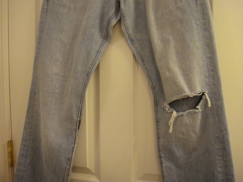 Men's Hollister Hermosa Low Rise Boot Distressed Denim Jeans Size 28 x 30 - Picture 6 of 12