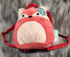 Squishmallows Fifi the Fox Plush Mini Backpack Zipper Pocket handbag purse