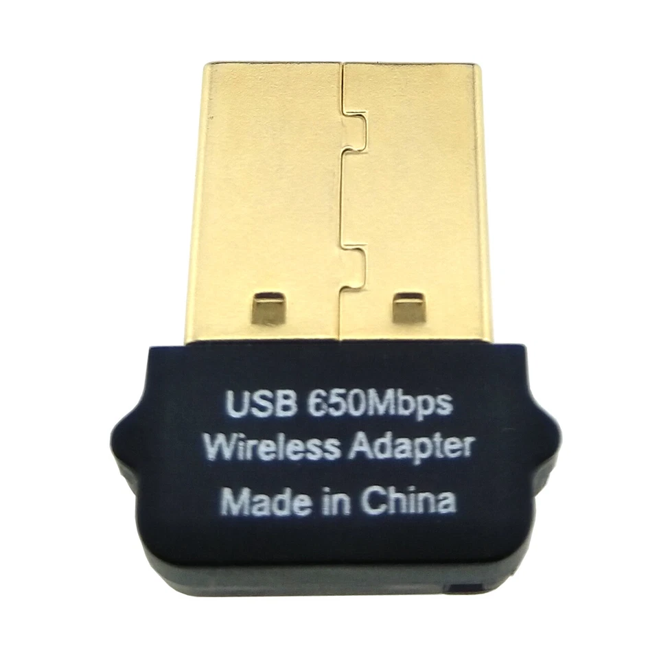 WiFi USB Nano Adapter Dual Band Laptop PC Network Wireless 650Mbps 2.4GHz 5.8GHz - Image 4 of 4