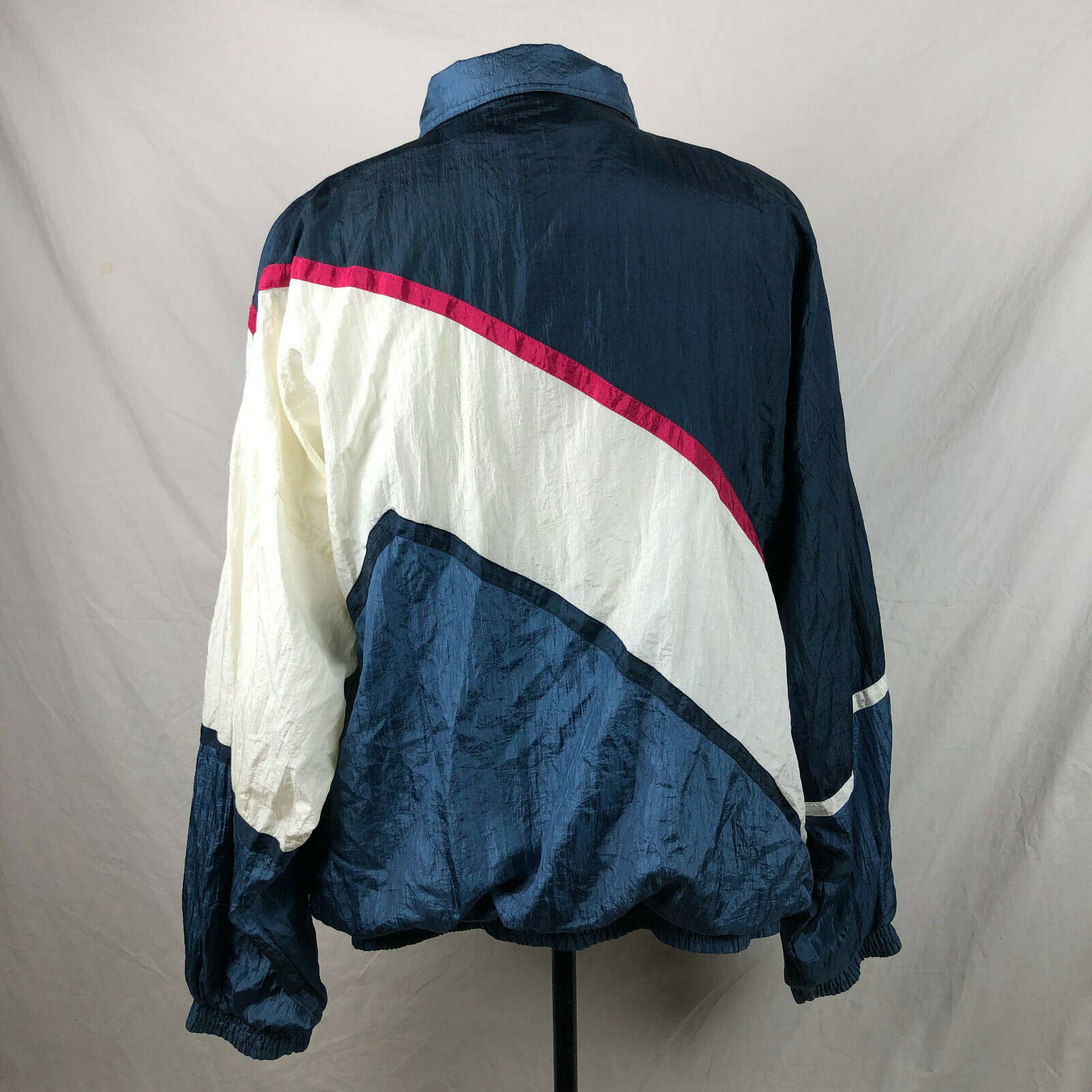 Vintage 80s PIERRE CARDIN Nylon Track Jacket XL M… - image 7