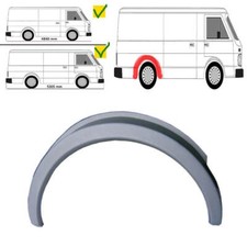 VW LT 75-96 Hinten Radlauf Reparaturblech Kotflügel Außen – Rechts