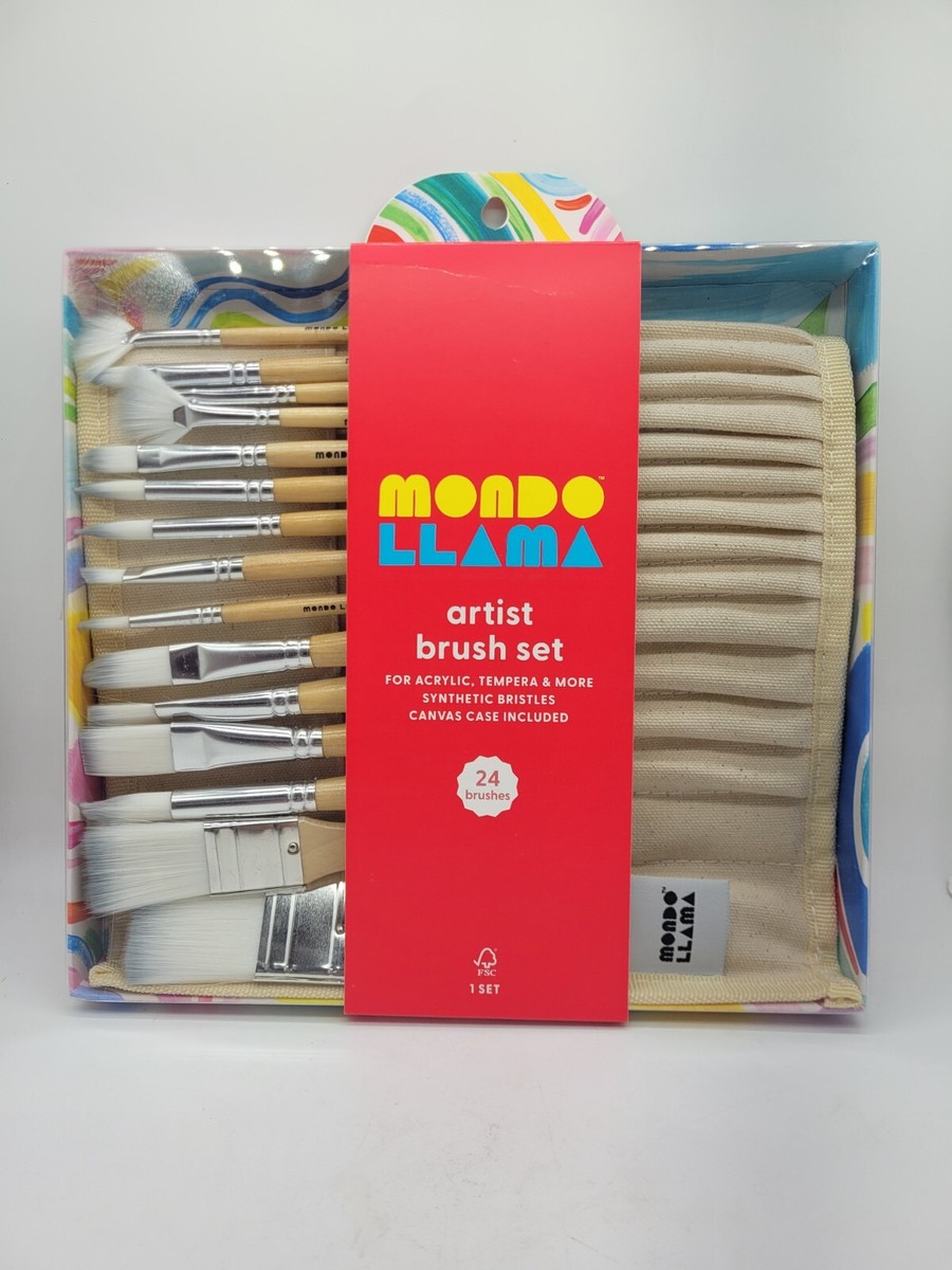 24pc Artist Paintbrush Set - Mondo Llama | eBay