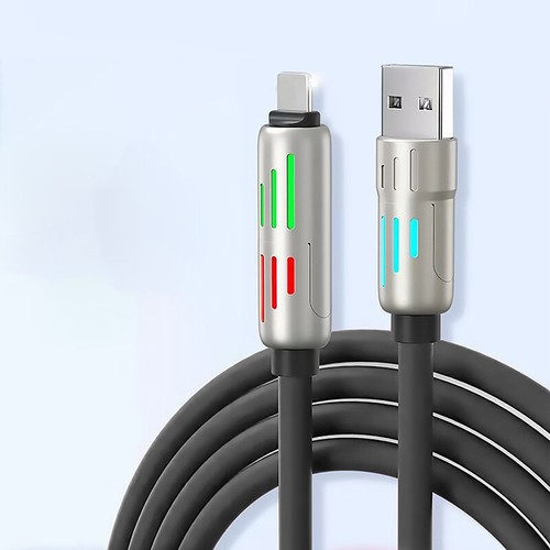 240W 4-w-1 Kabel szybkiego ładowania USB C Kabel Szybki kabel do transmisji danych Płynny silikon 2M - Zdjęcie 2 z 8