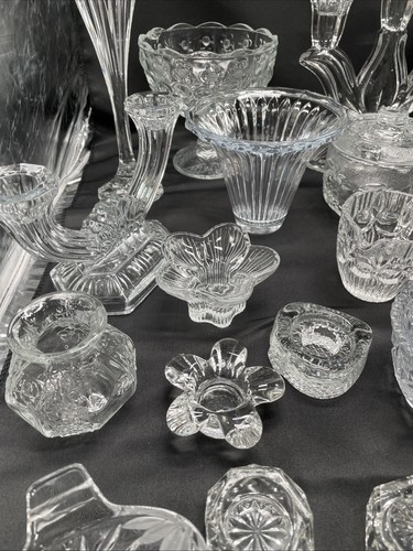 Konvolut Kerzenständer,Dosen Aus Kristall,Glass Sammlung 30 Teilen Kerzen#2 W3 - Bild 5 von 24