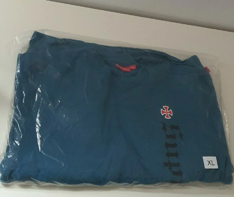 Sweat col rond FW17 Supreme x Independent Fuc The Rest ardoise foncée taille XL