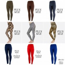 PLUS SIZE - Solid, Pattern or Fleece Leggings