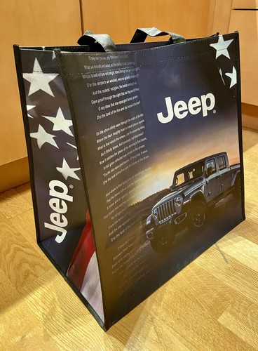Jeep LOGO Shopping Travel Reusable Bag,Tote,Large 16”x16”,Collectibles,Brand New