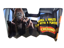 CRODINO , PARASOLE AUTO PUBBLICITARIO cartone