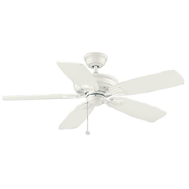 Hampton Bay Heirloom 52 In Indoor Outdoor Matte White Ceiling Fan