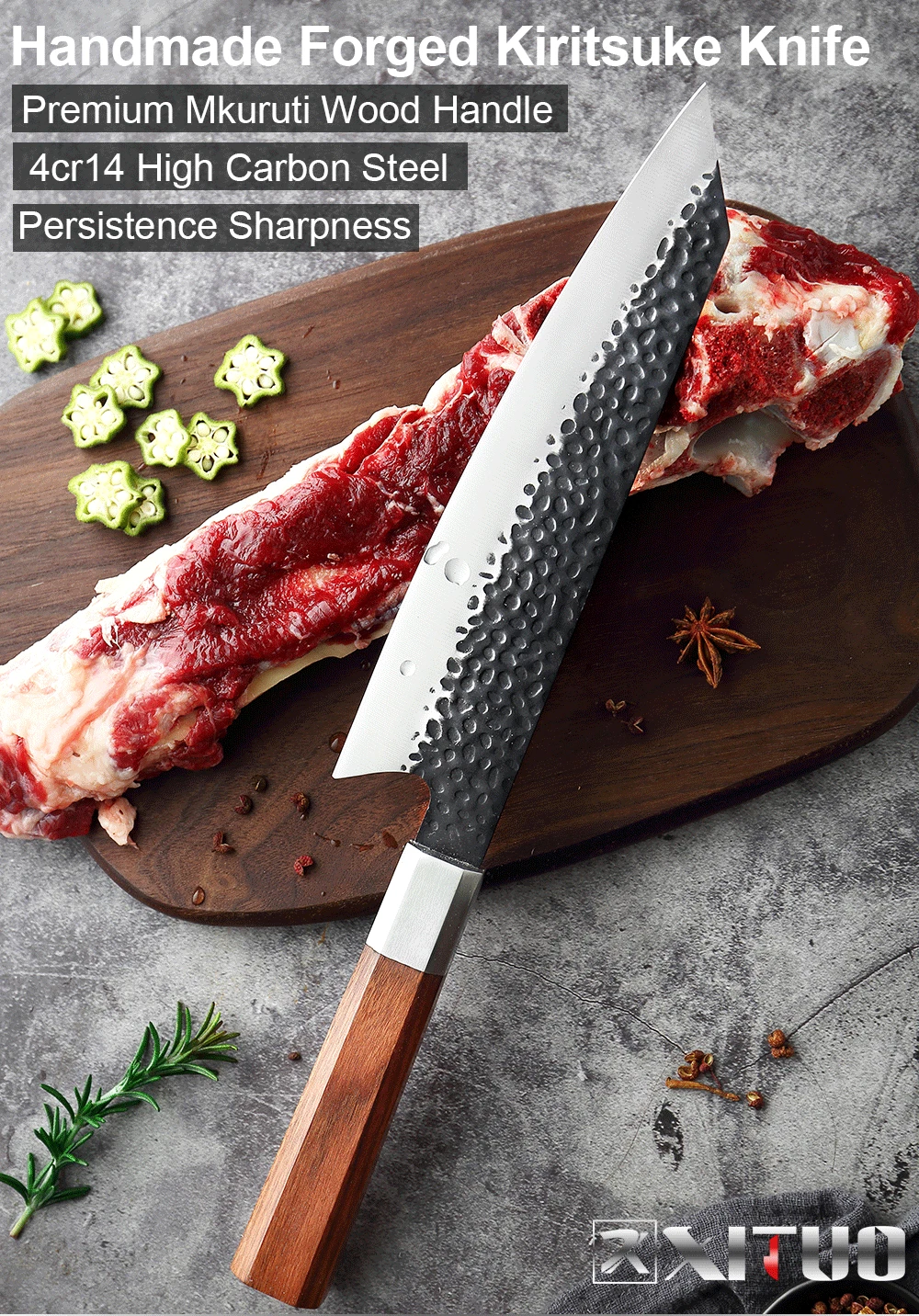 New Chef Knife High Carbon Stainless Steel Handmade knife Forged Chefs knifes