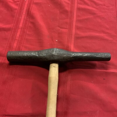 Warwood Iron Blacksmith Two Sided Round Pick 1  And 1 1/2  Spike Pick 10.5 Lbs