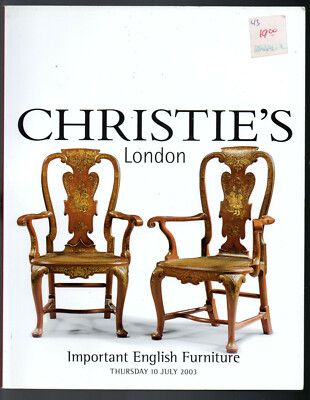ENGLISH Furniture CHRISTIE'S 2003 Mirrors Sculpture Regency Queen Ann George III