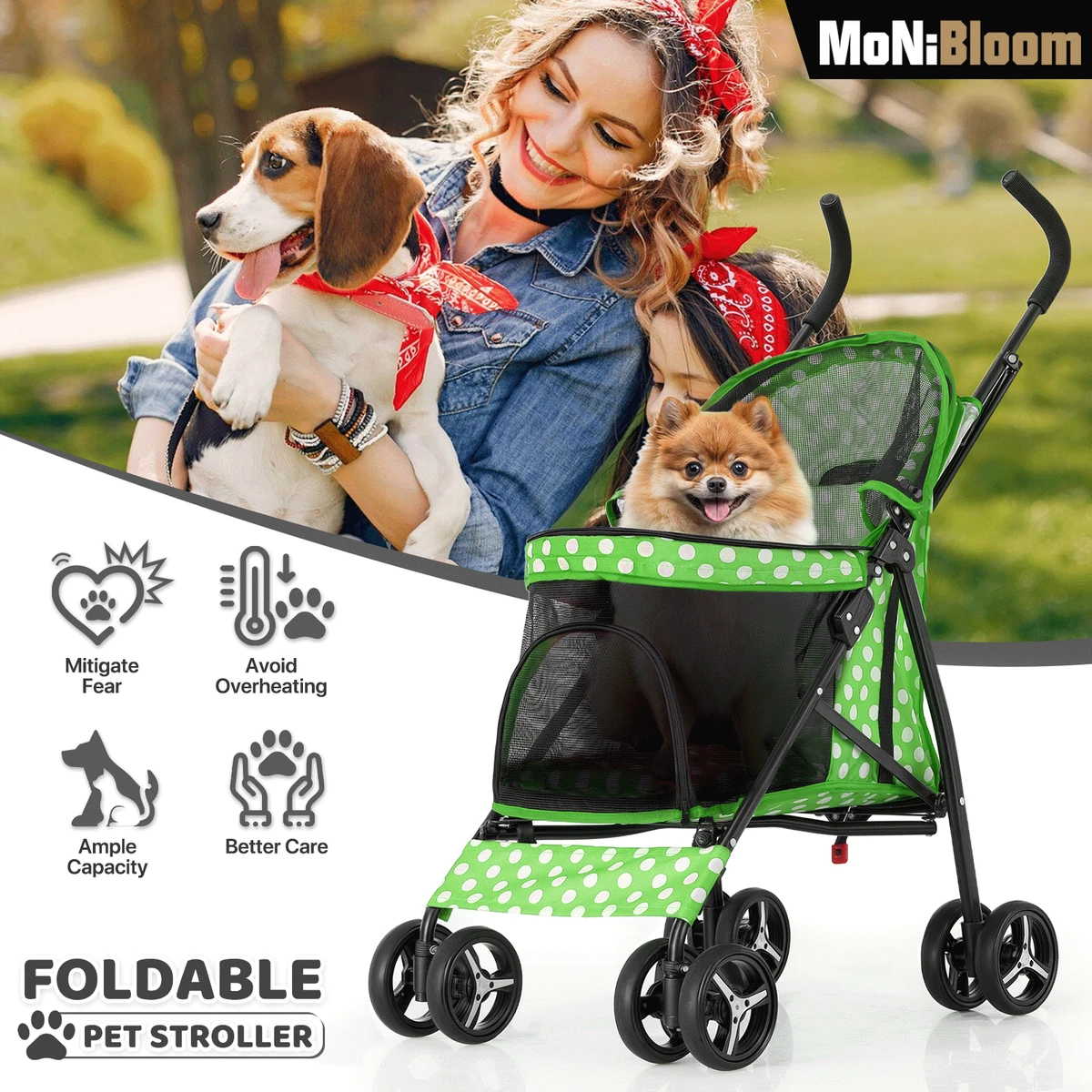 Las mejores ofertas en Cochecitos de perro XL | eBay