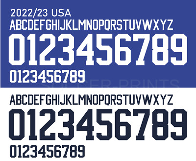 Name&Number Set For USMNT World Cup 2022/2023 Home/Away Top Football Soccer