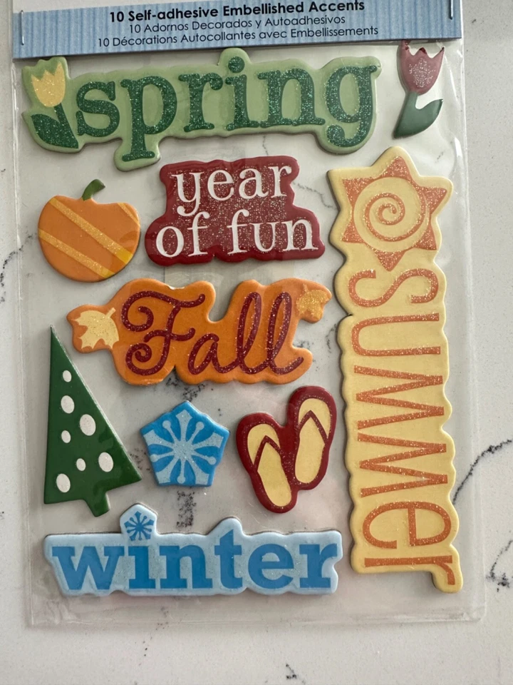 Colorbox блестящая ДСП сезоны 10 самоклеящаяся весна лето осень зима - Изображение 3 из 4