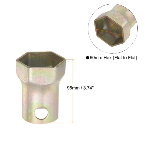 Spindle Nut Socket 60mm 6 Point Wheel Bearing Locknut Socket Carbon Steel - Picture 3 of 5