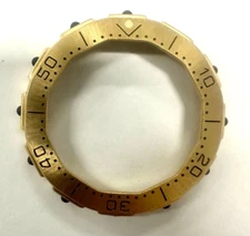 TAG Heuer Bezel Gold Color Outside Diamter 38.50mm & Inside 26.50 mm Swiss Made