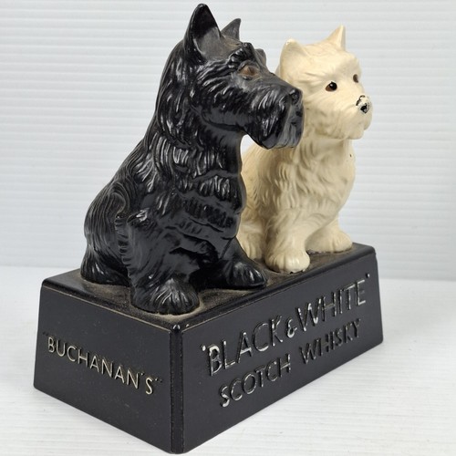 VTG Black & White Scotch Whiskey Scottie Dog Liquor Display (Minor Damage) - Picture 2 of 9