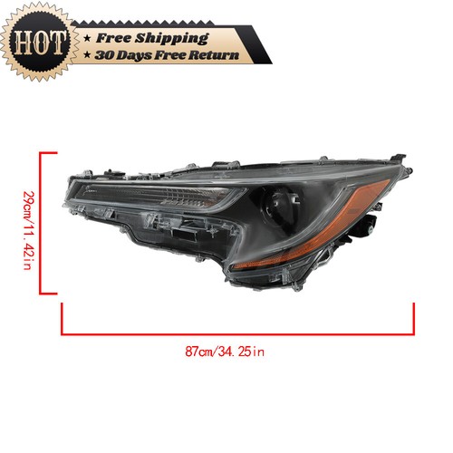 Faro lateral izquierdo Silscvtt para Toyota Corolla Hybrid L LE 2023 2024 Base LED - Imagen 17 de 18