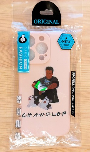 Chandler iPhone 15 Pro Hülle Matthew Perry Pfirsich/Pink Unikat - Bild 2 von 5
