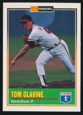 1993 Duracell Power Players - Series 1 #21 Tom Glavine, Atlanta Braves, HOF.