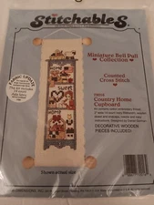 Stitchables Miniature Bell Pull Collection Country Home Cupboard Kit 72016 New