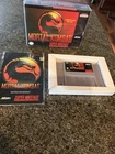 Mortal Kombat For SNES 1992 Cartridge, Box, Booklet
