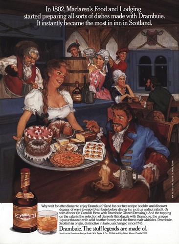 1990 Drambuie: Maclarens Food and Lodging Vintage Print Ad