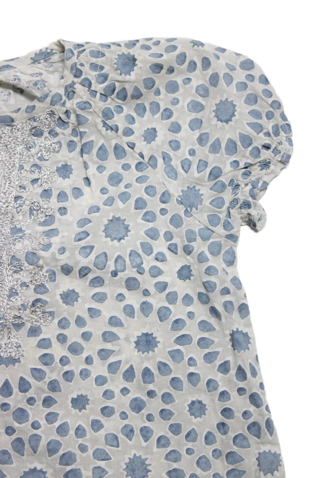 Top Roberta Roller Rabbit Niñas Azul Rosa Estampado Cuello en V Manga Corta Talla 2 Foto 3 de 4