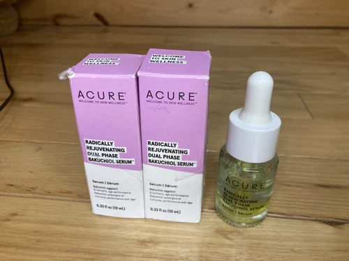 2 Acure Radically Rejuvenating Dual Phase Bakuchiol Serum 0.33 Fl. Oz. (10 mL)
