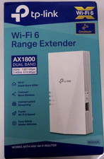 TP-Link AX1800 WiFi 6 Extender   Dual Band Repeater w/ Gigabit Ethernet USED