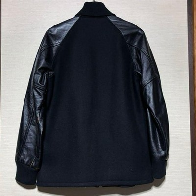 Schott embroidery Pharaoh Jacket Blouson Men Size S Black Wine Red